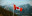 canada flag with mountains